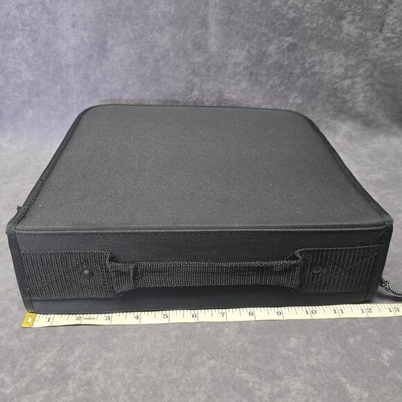 Fellowes Black CD Carrying Case w. Handle Holds 224 DVD CD's Music Movies - Picture 10 of 12
